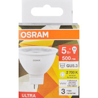 Лампа светодиодная Osram GU5.3 5 Вт 500 лм теплый белый свет