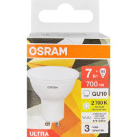 Лампа светодиодная Osram GU10 7 Вт теплый белый свет