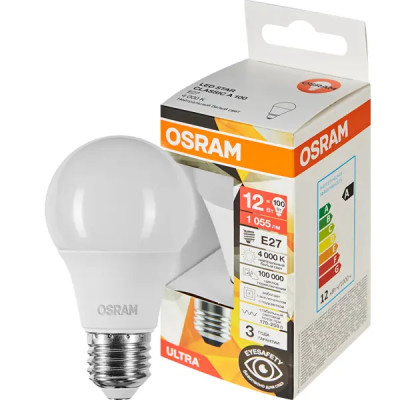 Лампа светодиодная Osram E27 12 Вт нейтральный белый свет