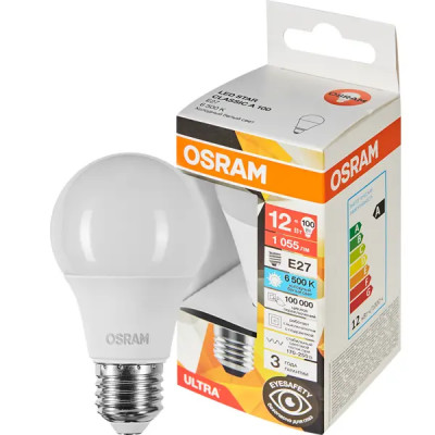 Лампа светодиодная Osram E27 12 Вт холодный белый свет