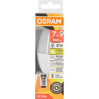 Лампа светодиодная Osram E14 7 Вт теплый белый свет