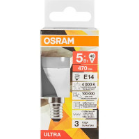 Лампа светодиодная Osram E14 5 Вт нейтральный белый свет