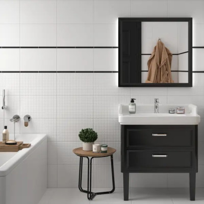 Плитка настенная Kreaforta Вега 25x40 см 1.1 м² матовая цвет белый