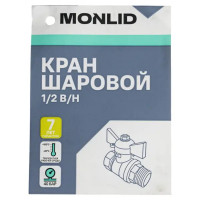Кран шаровой Monlid DN15 PN40 1/2\