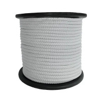 Фал капроновый полиамид 12 мм цвет белый, на отрез