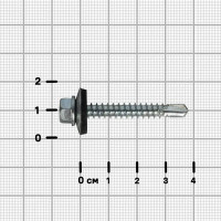Саморезы по металлу с пресс-шайбой со сверлом 5.5x38 мм 70 шт.