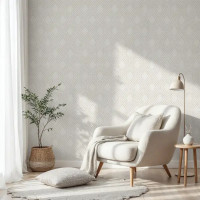 Обои флизелиновые Wallsecret Lana белые 1.06 м 9062-11