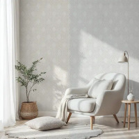 Обои флизелиновые Wallsecret Lana белые 1.06 м 9062-11