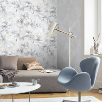 Обои флизелиновые Erismann Alisandra голубые 1.06 м ЭР60915-05