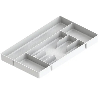 Лоток для столовых приборов 6 отсеков Esprado Comfort 49x5x30 см полипропилен цвет серый
