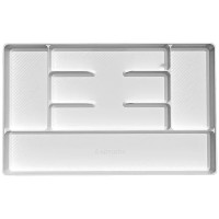 Лоток для столовых приборов 6 отсеков Esprado Comfort 49x5x30 см полипропилен цвет серый