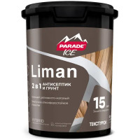 Антисептик защитно-декоративный кроющий Parade Liman матовый прозрачный 0.9 л