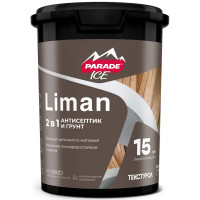 Антисептик защитно-декоративный кроющий Parade Liman матовый белый 0.9 л