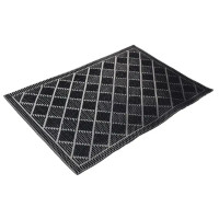 Коврик грязезащитный Mix Mat Rhomb 40x60 см резина цвет черный