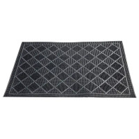 Коврик грязезащитный Mix Mat Rhomb 40x60 см резина цвет черный