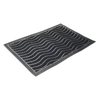 Коврик грязезащитный Mix Mat Wave 40x60 см резина цвет черный