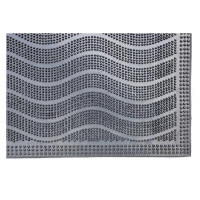 Коврик грязезащитный Mix Mat Wave 40x60 см резина цвет черный