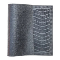Коврик грязезащитный Mix Mat Wave 40x60 см резина цвет черный