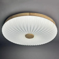 Светильник настенно-потолочный светодиодный Лила 90 Вт с пультом управления 34 м² регулируемый свет цвет белый