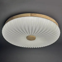 Светильник настенно-потолочный светодиодный Лила 90 Вт с пультом управления 34 м² регулируемый свет цвет белый