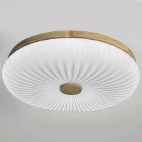 Светильник настенно-потолочный светодиодный Лила 90 Вт с пультом управления 34 м² регулируемый свет цвет белый