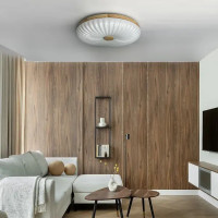 Светильник настенно-потолочный светодиодный Лила 90 Вт с пультом управления 34 м² регулируемый свет цвет белый