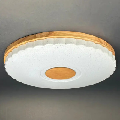 Светильник настенно-потолочный светодиодный Виола 90 Вт с пультом управления 34 м² регулируемый свет цвет белый