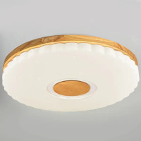 Светильник настенно-потолочный светодиодный Виола 90 Вт с пультом управления 34 м² регулируемый свет цвет белый