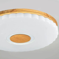 Светильник настенно-потолочный светодиодный Виола 90 Вт с пультом управления 34 м² регулируемый свет цвет белый