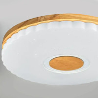 Светильник настенно-потолочный светодиодный Виола 90 Вт с пультом управления 34 м² регулируемый свет цвет белый