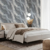 Обои флизелиновые Wall Decor Марбл синие 1.06 м 75286-46