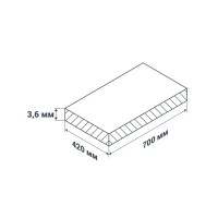 Панель ПВХ Моррис коричневый 420x700x3.6 мм 2.058 м² (7 шт.)