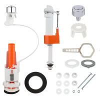 Комплект арматуры для бачка унитаза Monlid тросовый нижнее подключение 3/8\