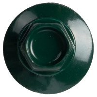 Саморезы по металлу с пресс-шайбой со сверлом 5.5x25 мм RAL 6005 90 шт.