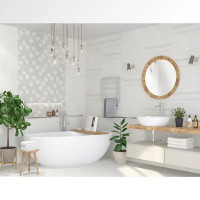 Плитка настенная Azori Hygge Light Mix 31.5x63 см 1.79 м² матовая цвет белый