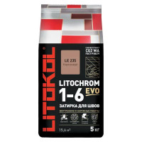 Затирка цементная Litokol Litochrom 1-6 Evo цвет LE 235 коричневый 5 кг