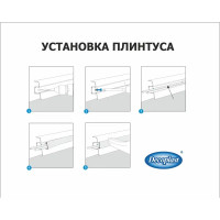 Плинтус напольный ПВХ цвет дуб фавор 220x23x58 мм