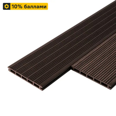 Террасная доска ДПК Freedeck цвет Венге 3000x150x17 мм вельвет 0.45 м²