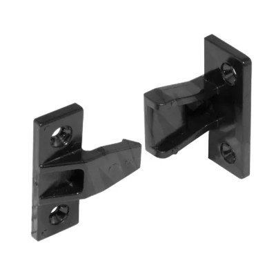Крепление для фальш-панелей 120x90 мм пластик цвет черный 2 шт.