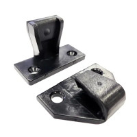 Крепление для фальш-панелей 120x90 мм пластик цвет черный 2 шт.