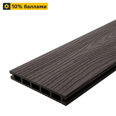 Террасная доска ДПК T-Decks цвет Венге 3000x150x20 мм двусторонний вельвет 0.45 м²