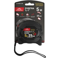 Рулетка Vertextools 3145-5-25 с магнитным наконечником и автостопом 5 м x 25 мм