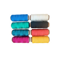 Крученая нить полипропиленовая Сибшнур 1 мм 100 м цвет разноцветный