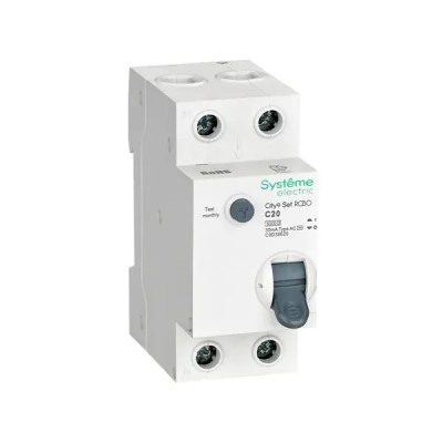 Дифференциальный автомат Systeme Electric City9 Set C9D36620 1P N С20 А 30мА 6кА AC