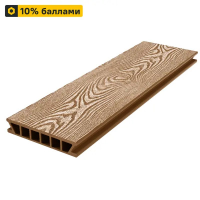 Террасная доска ДПК Holzhof Classic цвет Коричневый 4000x153x28 мм 0.612 м²