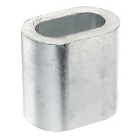 Зажим для троса DIN 3093 2 мм алюминий 2 шт.