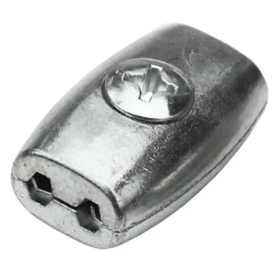 Зажим бочонок 6 мм сталь оцинкованная 2 шт.