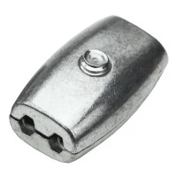 Зажим бочонок 6 мм сталь оцинкованная 2 шт.