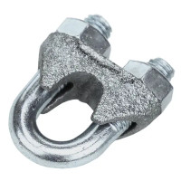 Зажим для троса DIN 741 5 мм сталь оцинкованная 2 шт.