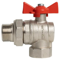 Кран шаровой с американкой угловой Monlid DN20 PN40 3/4\